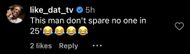 Netizens react to 50 Cent trolling comedian Tracy Morgan on Instagram (Image via Instagram/@50cent)